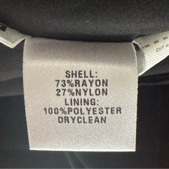 Loft Belted Velvet Short Sleeve Dress Black Gold Zipper - Picture 6 of 6